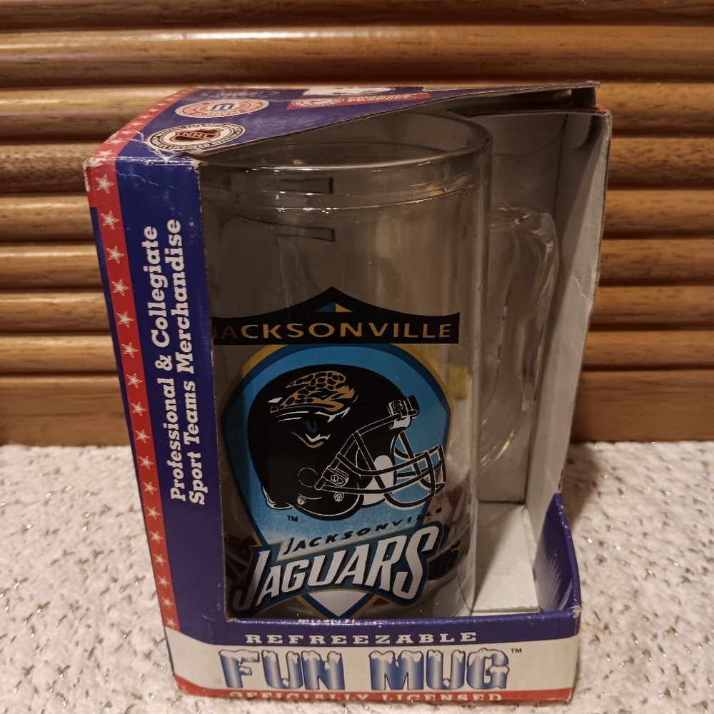 Vintage NEW IN BOX 90's Refreezeable Mug-Jacksonville Jaguars